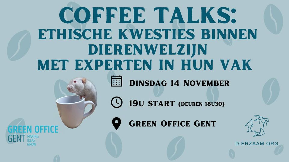 Coffee Talks – Ethische kwesties binnen dierenwelzijn